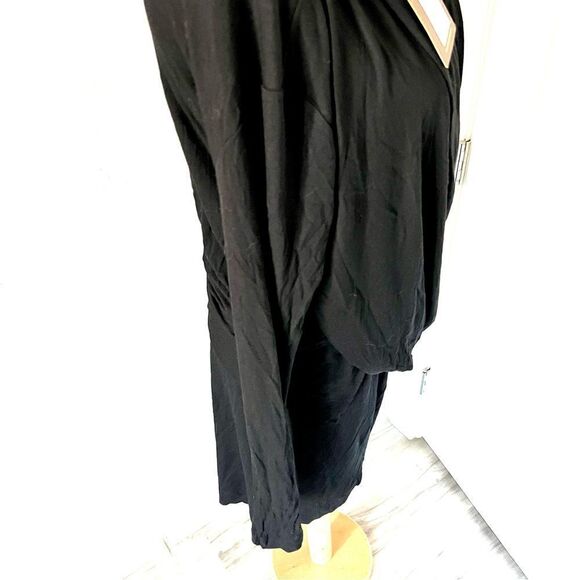 NWT vintage Vivienne Westwood Anglomania black asymmetrical hooded dress sz 46 - Picture 8 of 16